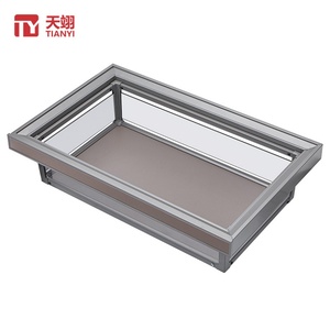 TIANYI TY-9012 High End Aluminum Alloy <b>Wall</b> Mount Detachable <b>Storage</b> <b>Baskets</b> <b>for</b> Bedroom Closet - Product Image 1
