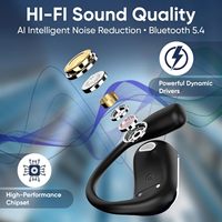 Auriculares de Traducción IA Portátiles, Comunicación Internacional, Panel Táctil LCD Digital, Traducción de Voz sin Interrupciones, Gancho de Ajuste Seguro