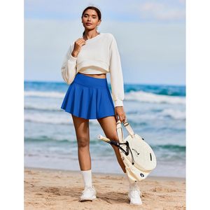 Falda de Tenis Plisada de Cintura Alta para Mujer FOXA, con Bolsillos, Secado Rápido, Transpirable, para Golf, Entrenamiento y Pickleball - Product Image 3