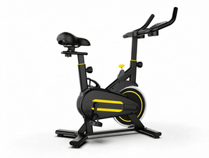 Bicicleta de Spinning Negra para Interiores con Pantalla LCD, Bicicleta de Ejercicio con Correa de Acero, Asiento Ajustable para Gimnasio en Casa - Product Image 1
