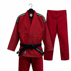 CHAMPS GEARS - Traje de Jiu Jitsu Brasileño Personalizado, Tejido de Perlas, Algodón, Uniforme de BJJ, Ropa de Artes Marciales, Ecológico, Modelo CG-BJJ-90, Unisex - Product Image 1
