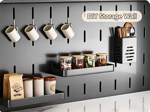 Kitchen 6-layer Adjustable Sideboard Cabinet Floor-to-floor Multifunctional Shelf <strong>Microwave</strong> Oven Steel <strong>Storage</strong> - Product Image 6