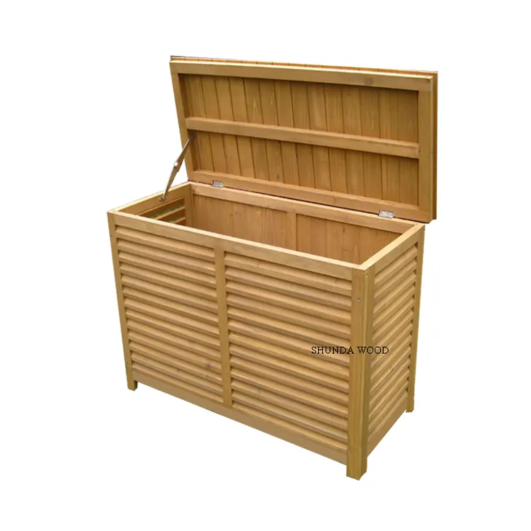 SDGS007 Garden tool box yard storage box waterproof wooden storage