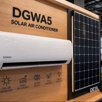 Climatiseur solaire hybride AC/DC 12000 BTU à haut rendement énergétique DGWG2-ACDC-12K pour la vie hors réseau