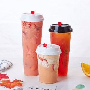 Gobelets jetables en PET transparent givré de 90 mm avec logo personnalisé imprimé, pour café chaud ou froid, smoothies, boissons froides, 12 oz-24 oz - Product Image 4