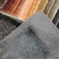 Tissu d'ameublement 2602X pour la maison, 100% polyester, 460 g/m², chenille tissée respirante, pour housse de coussin