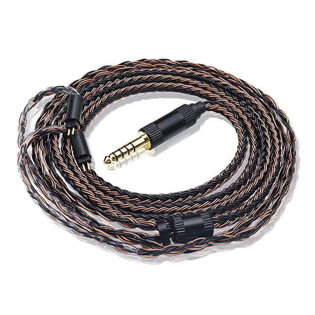 HiFi 16 Cores OCC Silver-Plated Earphone Cable 2Pin0.78 Balanced 4.4mm IEM Replacement Upgrade Cable Fit for KZ 64audio Moondrop