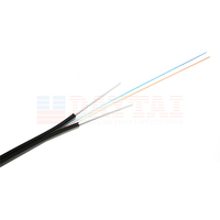 Pengalaman Terpercaya 17 Tahun Menyediakan Kabel Fiber Optik GJXFH FRP 1,2,4 Core FTTH Drop Cable untuk Kebutuhan Sumber Daya Stasiun Lengkap