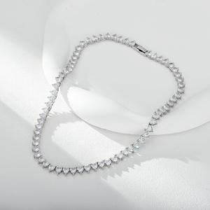 Collar OUGEPHELI de Plata de Ley S925 con Circonita, Estilo Hip-hop Cubano, para Hombre y Mujer - Product Image 2