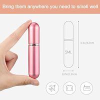 Logo personnalisé atomiseur de parfum rechargeable bouteille de parfum voyage en vrac Portable mini 5 ml vaporisateur compatible outil de transfert