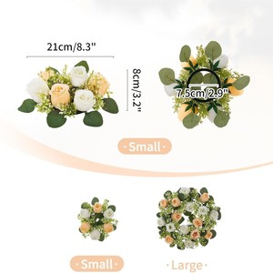 Venta al por mayor de flores artificiales peonía Rosa vela centros de mesa rosas de seda para mesa Primavera Verano corona puerta delantera bodas fiesta - Product Image 1