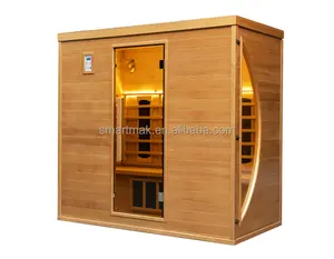 Neues Design kanadischer Hemlocktanne oder rotes Zedernholz fernes Infrarot Sauna-Zimmer mit Lichtgürtel