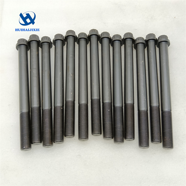 Construction Machinery Parts 124-1854 1241854 Cylinder Head Bolts for C15 C16 C18 C27 C32 3406 Engine