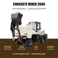 Camion malaxeur à béton de qualité professionnelle 3500 kg, mini mobile auto-chargeur haute efficacité pour la construction de ponts