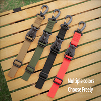 Sangle en nylon réglable avec mousqueton et boucle rapide pour sac à dos de camping et fixation de bagages