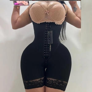 Fajas Colombianas Compresión Fajas personalizadas con cremallera Control de barriga Body Flatten Abdomen Hook-Eyes Body Shaper - Product Image 2