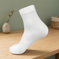 Chaussettes jetables de salle blanche de haute qualité, chaussettes standard mi-mollet, accessoire vestimentaire fabriqué en Corée