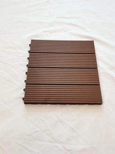 Planche de terrasse en WPC moderne à emboîtement, rectangulaire, double verrouillage, imperméable, imitation bois, panneau de revêtement composite pour extérieur - Product Image 5