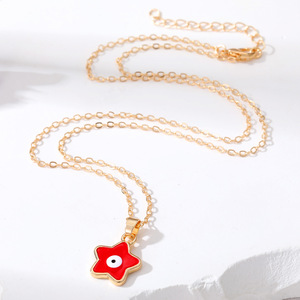 Collier <span class=keywords><strong>pentagramme</strong></span> de conception chaude FashionJewelry collier oeil <span class=keywords><strong>du</strong></span> <span class=keywords><strong>diable</strong></span> colliers oeil bleu turc émail multicolore - Product Image 2