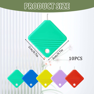 Enhebrador de Agujas Multicolor Rápido para el Hogar, Dispositivo de Enhebrado Cuadrado de Plástico para Agujas de Punch Needle DIY - Product Image 2