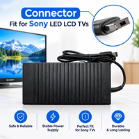 Chargeur d'alimentation TV 240W, adaptateur secteur 24V 10A pour téléviseur Sony, chargeur compatible, cordon d'alimentation TV LED LCD, prise carrée