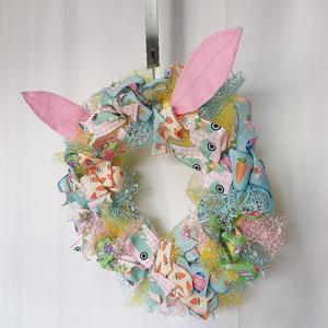 Guirlande <span class=keywords><strong>de</strong></span> Pâques Senmasine personnalisée <span class=keywords><strong>de</strong></span> 20 pouces avec oreilles <span class=keywords><strong>de</strong></span> lapin en tissu maillé <span class=keywords><strong>de</strong></span> 50 cm pour la décoration <span class=keywords><strong>de</strong></span> la <span class=keywords><strong>porte</strong></span> d'entrée - Product Image 2