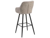 Chaise de bar à hauteur de comptoir en velours de style simple chaise de salle à manger haute en métal chaise de tabourets de bar