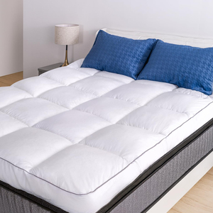 Cooling Pillow Top <strong>Mattress</strong> <strong>Topper</strong> Extra Thick Plush <strong>Mattress</strong> Pad Cover Overfilled with 7D Down Alternative Soften <strong>Hard</strong> <strong>Mattress</strong> - Product Image 1