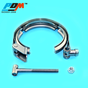 63mm <span class=keywords><strong>2</strong></span>.5インチ304ステンレス鋼クイックリリースVバンドクランプヘビーデューティークランプキットフランジ<span class=keywords><strong>2</strong></span>結合排気ダウンパイプパイプUW - Product Image 5