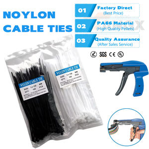 Сверхпрочные одноразовые наручники с застежкой-молнией из нейлона 66, 300 мм, двойная Гибкая манжета, сильные полицейские ограничения с двойным замком - Product Image 1