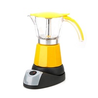 Cafetière électrique octogonale à moka pour la maison, très vendue, en aluminium, pour 6 tasses