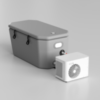 Bain glacé 1HP Pro Wifi avec filtre à ozone Bain à glace plongeant froid 0-40 ℃ Baignoire plongeante froide gonflable avec refroidisseur pour adultes