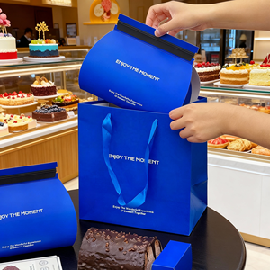 Super ETpack Boîte de boulangerie de luxe de qualité alimentaire avec logo personnalisé Emballage de gâteau Boîte de papier pour petite tasse gâteau rouleau <span class=keywords><strong>suisse</strong></span> blanc - Product Image 4