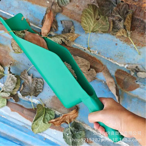 Pelle de jardin en plastique vert, grande capacité, pour le jardinage domestique, outil de nettoyage des feuilles - Product Image 4