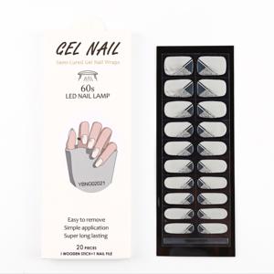 Nuevas pegatinas <span class=keywords><strong>de</strong></span> <span class=keywords><strong>uñas</strong></span> <span class=keywords><strong>de</strong></span> gel semicuradas, muy vendidas, requieren lámpara UV, pegatinas <span class=keywords><strong>de</strong></span> <span class=keywords><strong>uñas</strong></span> <span class=keywords><strong>semipermanentes</strong></span> <span class=keywords><strong>de</strong></span> alta calidad. - Product Image 1