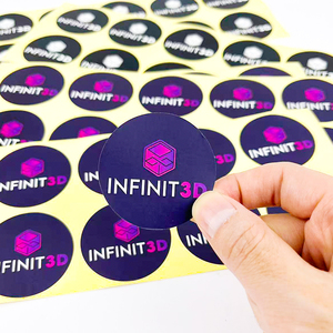 Individuelle Runde Aufkleber Papier Vinyl Selbstklebend Wasserfest Etiketten Druck Logo Aufkleber Rolle - Product Image 2