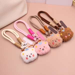 พวงกุญแจตุ๊กตาหมีสีชมพูน่ารัก สายคล้องโทรศัพท์ กระเป๋า กล้อง หรือ Airpod - Product Image 2