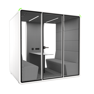 Cabine téléphonique de bureau, lot de 4 postes, insonorisée, ventilée, mobile, moderne, pour décoration de bureau et entrepreneurs - Product Image 4