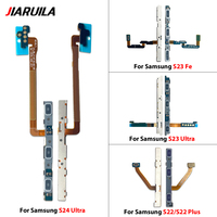Kabel Fleksibel Volume Daya Original untuk Samsung S22 S23 S24 S25 Plus Fe Ultra Kontrol Volume Sentuh Komponen Cadangan Ponsel