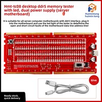 Carte de test de mémoire DDR5 RDIMM pour réparation informatique avec lumière LED et analyseur de diagnostic d'alimentation