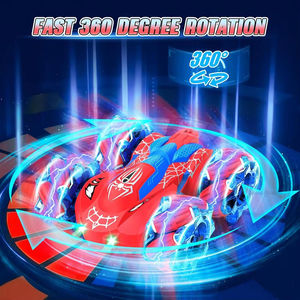 Voiture télécommandée RC 4 canaux 2,4 GHz double face pour enfants, rotation 360°, course à dérive lumineuse - Portée 20 m, utilisation intérieure/extérieure - Product Image 3