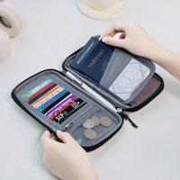 Porte-passeport, organiseur de documents de voyage, portefeuille de passeport avec blocage RFID, portefeuille de voyage multi-cartes, étui de passeport familial