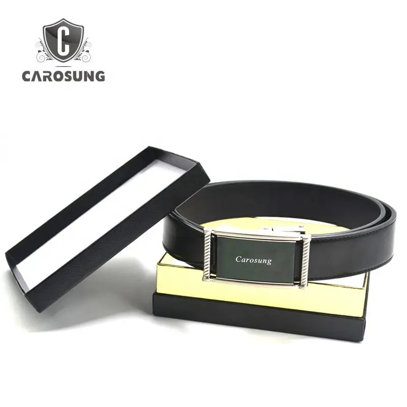 كارسونغ بالجملة عالية الجودة حزام جلد بنطلون حزام ذكر للرجال الجينز مخصص حزام سقاطة هدية مجموعة حزمة