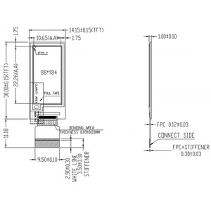 Factory Sale 0.97inch 88x184 4 Color <strong>E</strong>-<strong>paper</strong> <strong>E</strong>-ink Display Panel <strong>Screen</strong> with JD79661 18pin SPI Interface for Electronic Tags - Product Image 5