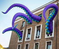 Modèle d'animaux marins géants long Gonflable Octopus plug anal Jambe Tentacule Vert Jambe de Calmar Gonflable Pour Décoration Extérieure