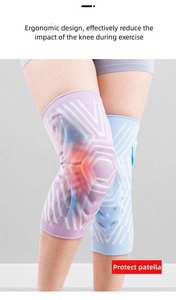 Genouillère de sport à compression écologique en silicone pour la course, le basketball et la gym, avec stabilisateur de rotule - Product Image 4