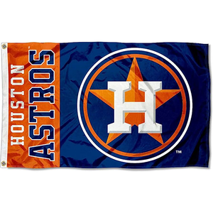 MLB Teams China Factories Wholesale 3x5ft Double Sided Printed <b>Flag</b> Outdoor Houston Astros <b>Flag</b> with 2 Grommets - Product Image 1