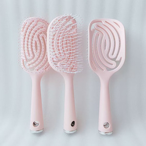 Brosse à cheveux électrique auto-nettoyante <span class=keywords><strong>pour</strong></span> femme, en nylon, design compact, manche en plastique, <span class=keywords><strong>pour</strong></span> <span class=keywords><strong>coiffure</strong></span> rapide et soin du cuir chevelu - Product Image 3