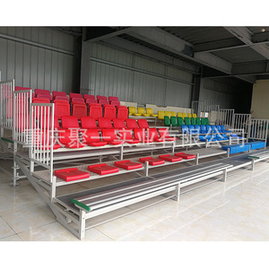 Asientos Metálicos Plegables para Exteriores en Rojo, Azul y Verde para Campos Deportivos y Escuelas - Product Image 2