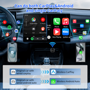 Adaptateur sans fil 2-en-1 Carplay CP/<span class=keywords><strong>AA</strong></span> avec connexion Wifi BT automatique, mini dongle USB pour Car Play compatible avec Apple Mercedes - Product Image 2